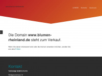blumen-rheinland.de Webseite Vorschau