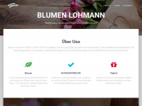 blumenlohmann.de Webseite Vorschau