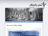 arabesque-tanzstudio.de Webseite Vorschau