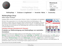 waffenpflege-shop.de Webseite Vorschau