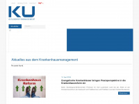 ku-gesundheitsmanagement.de Webseite Vorschau