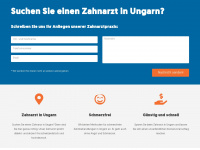 zahnarzt-ungarn.ch Webseite Vorschau