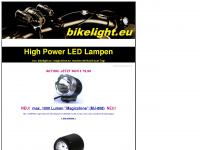 bikelight.eu Webseite Vorschau
