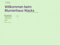 blumenwacks.de Webseite Vorschau