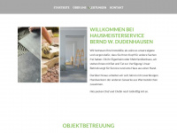bestof-dudenhausen-hausmeisterservice.de Webseite Vorschau