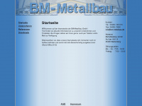 bm-metallbau.de Webseite Vorschau