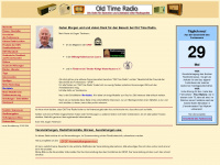 oldtimeradio.de Webseite Vorschau