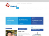 lifecall.at Webseite Vorschau