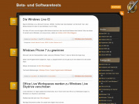 betatests.wordpress.com Webseite Vorschau