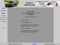 bmw-m3-e30.de Webseite Vorschau