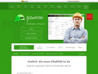 sigerom.de Webseite Vorschau