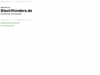 blackwonders.de Webseite Vorschau