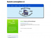 boarische-lastwongfahrer.de Webseite Vorschau