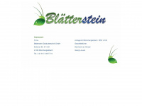 blaetterstein.de Webseite Vorschau