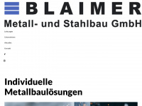 blaimer-metallbau.de Webseite Vorschau