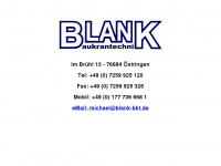 blank-baukrantechnik.de Webseite Vorschau