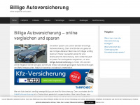 billigeautoversicherung.net Webseite Vorschau