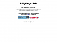billigfluege24.de Webseite Vorschau