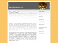 blattgoldinfos.de Webseite Vorschau
