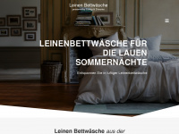 bettwaesche-leinen.de Webseite Vorschau