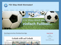 blau-weiss-wermsdorf.de Webseite Vorschau