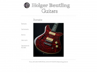 beutling-guitars.de Webseite Vorschau