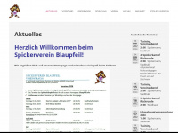 blaupfeil.info Webseite Vorschau