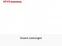 bewe-entsorgung.de Webseite Vorschau