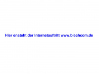 blechcom.de Webseite Vorschau
