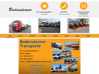 bodensteiner-transporte.de Webseite Vorschau
