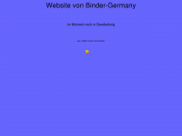 binder-germany.de Webseite Vorschau