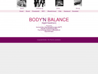 body-and-balance.de Webseite Vorschau