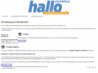hallo-eichsfeld.de Webseite Vorschau
