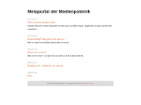 metaportaldermedienpolemik.net Webseite Vorschau