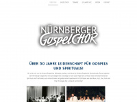 nuernberger-gospelchor.de Webseite Vorschau