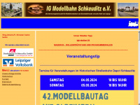 ig-modellbahn-schkeuditz.de Webseite Vorschau