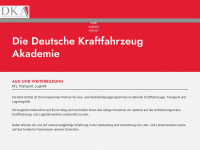 kfz-akademie.de Webseite Vorschau