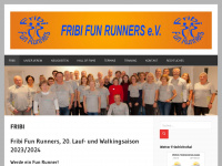 fribifunrunners.de Webseite Vorschau