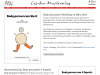 body-percussion.org Webseite Vorschau