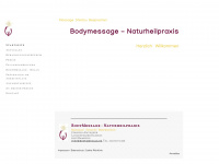 bodymessage.de Webseite Vorschau