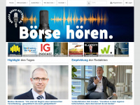 boersen-radio.com Webseite Vorschau