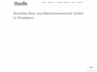 brandies-baumaschinen.de Webseite Vorschau