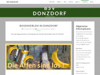 bogensport-parcours-donzdorf.de Webseite Vorschau
