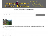 bogensportschule-gausling.de Webseite Vorschau
