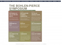 bohlen-pierce-conference.org Webseite Vorschau