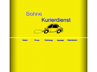 bohne-kurierdienst.de Webseite Vorschau