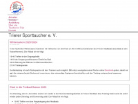 trierer-sporttaucher.de Webseite Vorschau