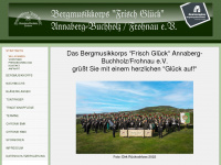 bergmusikkorps-frisch-glueck.de Webseite Vorschau