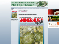 mineralien-welt.de Webseite Vorschau