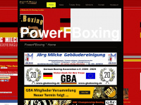 powerfboxing.com Webseite Vorschau